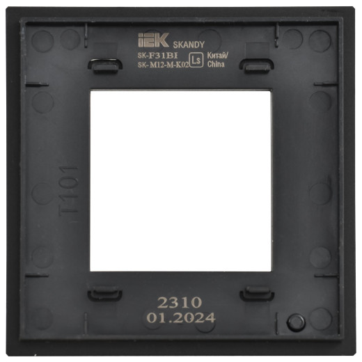 SKANDY Рамка 1-мест. SK-F31Bl металл черн. IEK