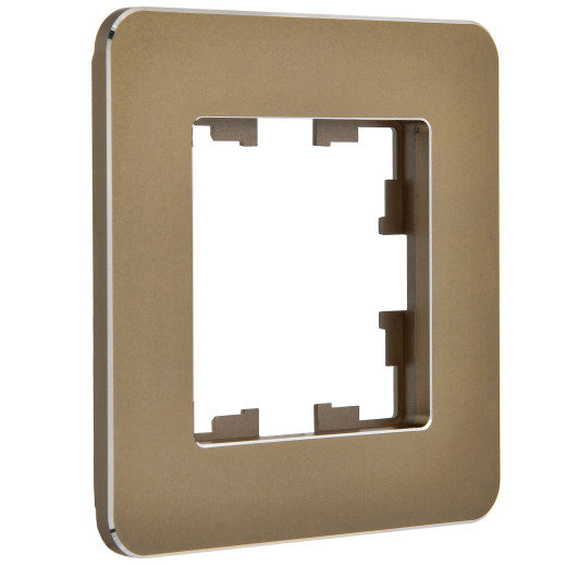 BRITE Рамка 1-мест. РУ-1-1-Бр металл латунь RE IEK