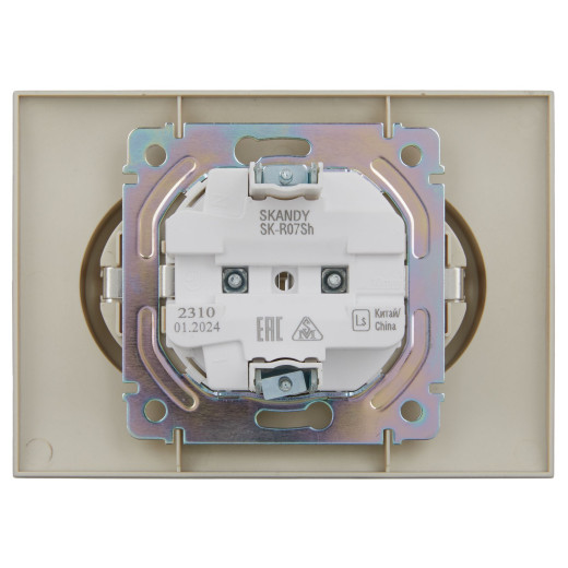 SKANDY Роз. 2-я с з/к/ш 16А в сб. SK-R07Sh шамп. IEK