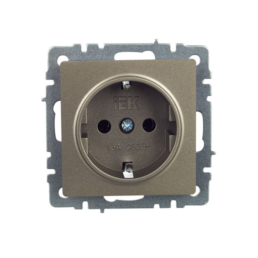 BRITE Роз. с з/к без з/ш 16А РС11-1-0-БрШ шамп. IEK