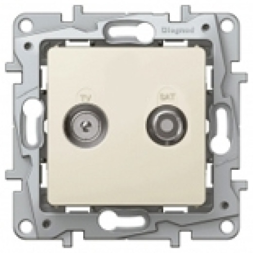 Розетка TV-SAT - Legrand Etika - двухкабельная - слоновая кость