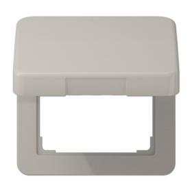 JUNG CD 500/CD plus Платина Крышка откидная для розеток и изделий 50х50