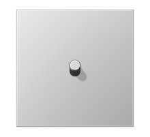 JUNG LS1912 Алюминий Центральная плата, 1 пост, 1 тумблер, цилиндр; метал. исполнение