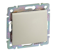Legrand Valena Крем Выключатель кнопочный 1-клавишный.
