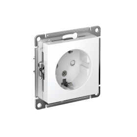 Systeme Electric AtlasDesign Лотос Розетка с/з со шторками, 16А, механизм