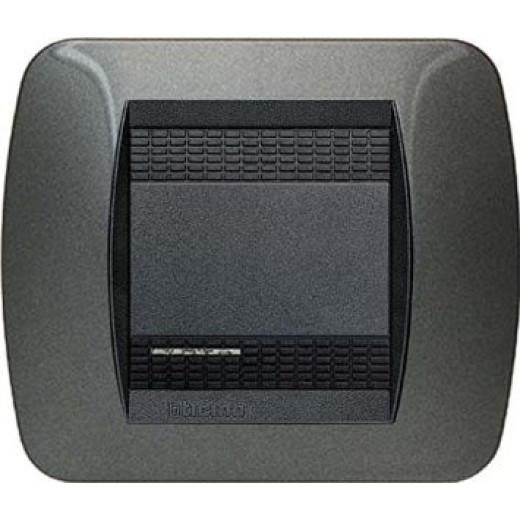 Накладка на 2 модуля, Тёмная Сталь