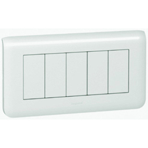 Рамка - Программа Mosaic - 5 модулей - горизонтальная - белая