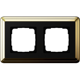 Gira ClassiX Латунь/Черный Рамка 2-ая