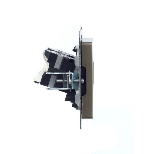 BRITE Роз. комп. 2-ая RJ45 кат.5E РК10-2-БрШ шамп. IEK