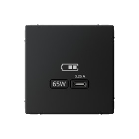 Systeme Electric ArtGallery Карбон USB Розетка тип-С 65Вт высокоскор.заряд. QC, PD, механизм
