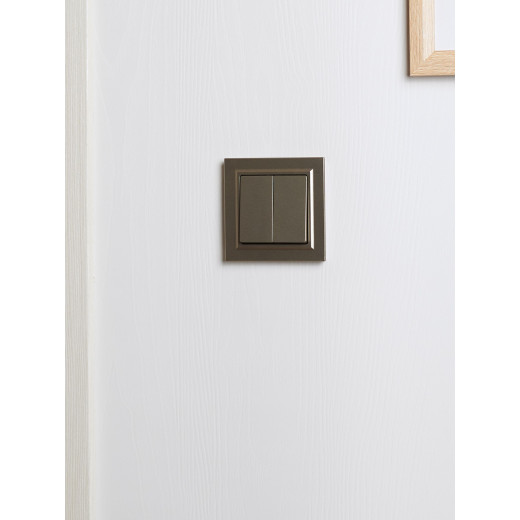 BRITE Рамка 1-мест. РУ-1-БрШ шамп. IEK