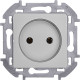 Розетка без заземления - Legrand/Daccord Inspiria - без шторок 16А 250В винтовые зажимы - алюминий