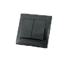 TDM Выключатель 2-х кл. 10А графит 