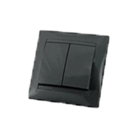 TDM Выключатель 2-х кл. 10А графит 