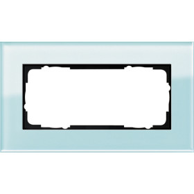 Gira ESP Салатовое Стекло Рамка 2-ая без перегородки
