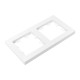2 - местная рамка, белая, пластик Эпика EKF