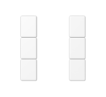 JUNG Набор накладок 3 группы для модулей F50 термопласт белый матовый