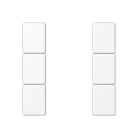 JUNG Набор накладок 3 группы для модулей F50 термопласт белый матовый