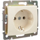 Розетка с заземлением - Legrand Valena - без шторок 16А 250В винтовые зажимы - слоновая кость