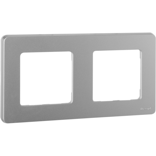 Рамка 2 поста - Legrand/Daccord Inspiria - алюминий