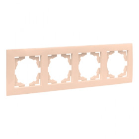 EKF PROxima Валенсия рамка 4-местная кремовая.