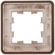 BRITE Рамка 1-мест. РУ-1-1-Бр металл коричн. RE AL IEK