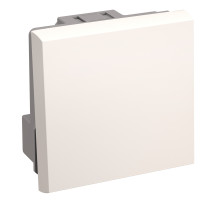 IEK PRIMER Выключатель проходной (переключатель) одноклавишный на 2 модуля. ВК4-21-00-П