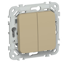 FLITE Выключ. 2-кл. прох. 10А ВС62-1-0-ФлХ хак. IEK