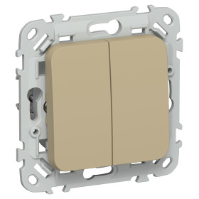 FLITE Выключ. 2-кл. прох. 10А ВС62-1-0-ФлХ хак. IEK