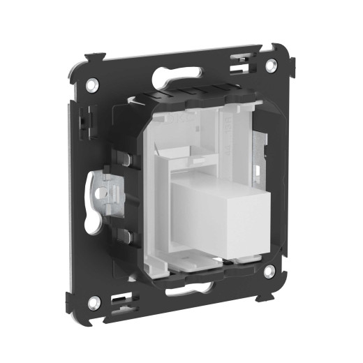 HDMI розетка одинарная в стену, тип А-А, Avanti, белое облако