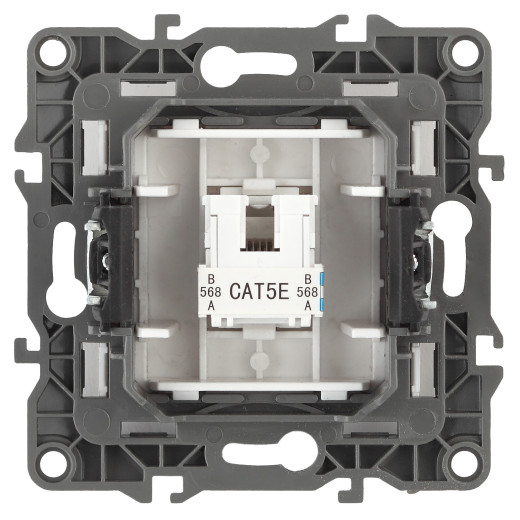 Розетка ЭРА Серия 12 12-3107-14 информационная RJ45 IP20 медь
