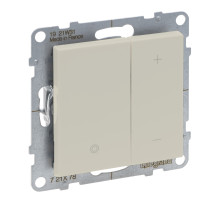 Legrand/Daccord SUNO Слоновая кость Светорегулятор кнопочный универсальный 400Вт без нейтрали..