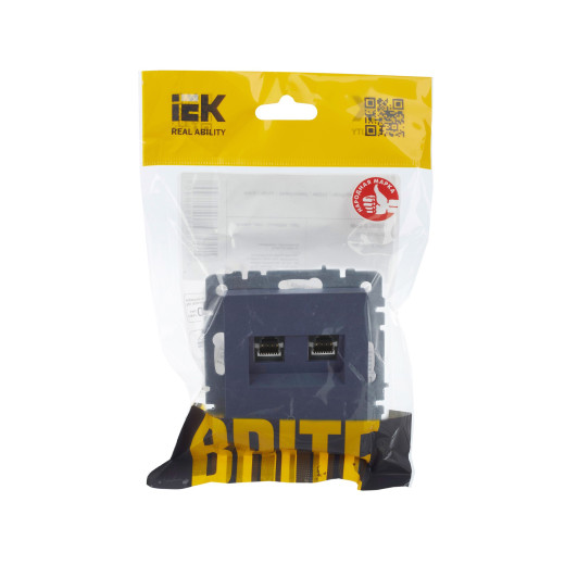 BRITE Роз. комп. 2-ая RJ45 кат.5E РК10-2-БрМ мар. IEK