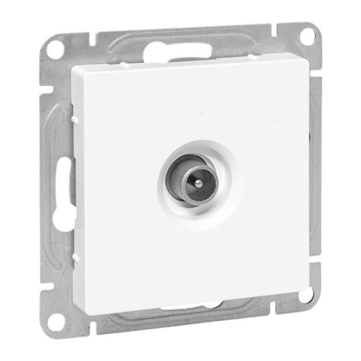 Механизм розетки TV, оконечная, белый Эпика EKF