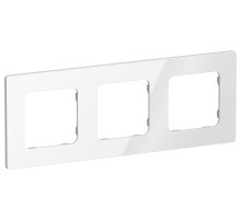 FLITE Рамка 3-мест. РУ-3-К-ФлБ бел. IEK