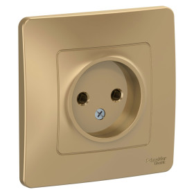 Systeme Electric Blanca внутр Титан Розетка б/з без шторок 16А, 250В