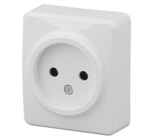 ЭРА Розетка Эксперт 11-2201-01 2P 16A-250В IP20 ОУ белый