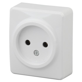ЭРА Розетка Эксперт 11-2201-01 2P 16A-250В IP20 ОУ белый