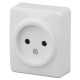 Розетка ЭРА Эксперт 11-2201-01 2P 16A-250В IP20 ОУ белый