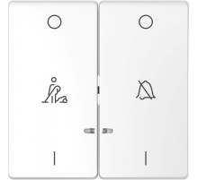 Schneider Electric Merten D-Life Белый Лотос Клавиша 2-ая, линзой LED, символ: «звонок»/горничная