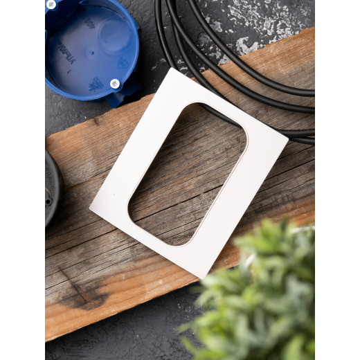 Стокгольм Рамка для розетки 2-местная белая EKF PROxima