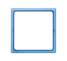 Simon 27 Play Синяя прозрачный Вставка декоративная для рамок с вырезом под декор