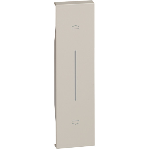 LIVING NOW. Лицевая панель для выключателей рольставень (горизонтальное размещение) 1 модуль.Цвет Песочный.