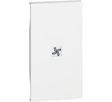 BT Living now Белый Лицевая панель с символом вентилятор для выключ и переключ 2 мод.