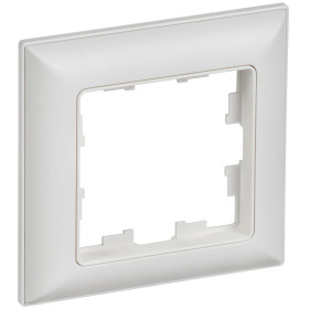 IEK BRITE Рамка 1-мест. РУ-1-БрАБ а/б/бел.