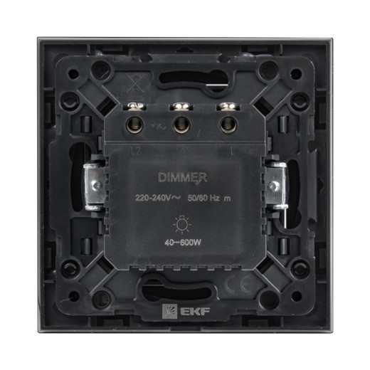 Стокгольм Механизм Светорегулятора 600W 220В винтовые клеммы черный EKF PROxima