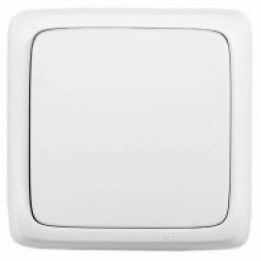 ВА16-163 Переключатель открытой установки, одноклавишный, с изолирующей пластиной, цвет белый