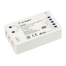 Arlight Диммер ARL-SIRIUS-TUYA-WIFI-RGBW-SUF (12-24V, 4x4A, 2.4G) ( IP20 Пластик, 3 года)