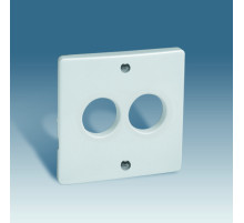 Simon 82 Алюминий Накладка аудиорозетки 2-ая