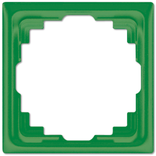 Рамка для инсталляции в кабельных каналах, однократная, зеленая